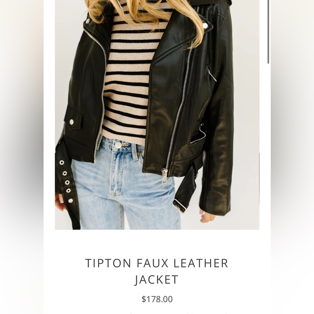 NWT Leather Jacket